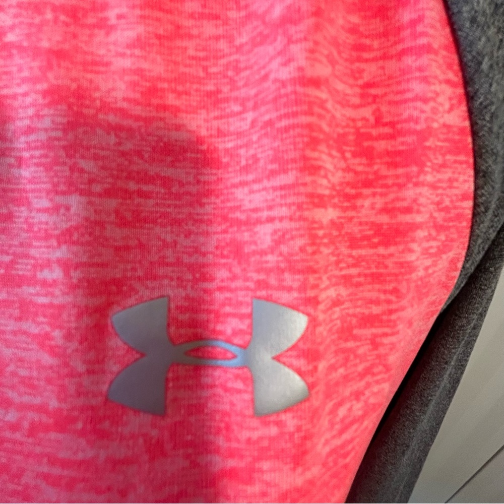 Under Armour orange gray baseball long sleeve soft tee Size M - Picture 2 of 6